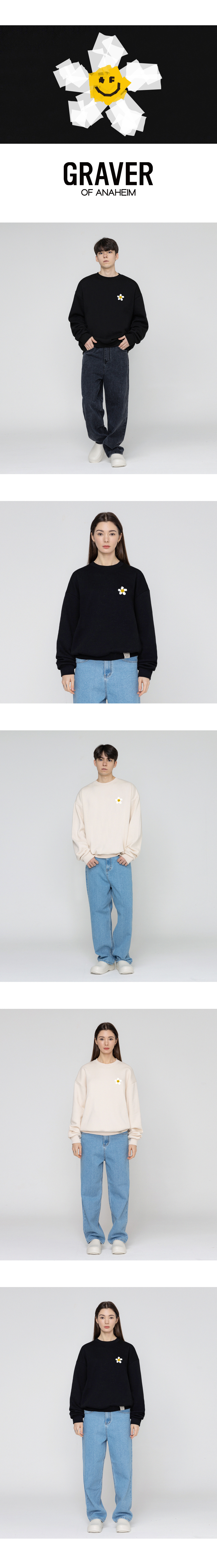 MUSINSA | GRAVER [UNISEX] Small Tape Flower Dot Smile