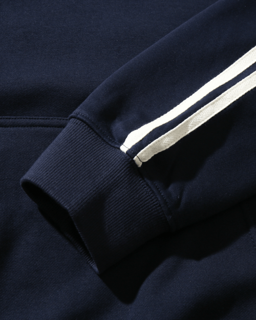 (VLAD) TYPE-A TRACK ARTWORK HOODED T-SHIRT_NAVY