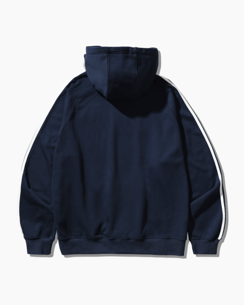 (VLAD) TYPE-A TRACK ARTWORK HOODED T-SHIRT_NAVY
