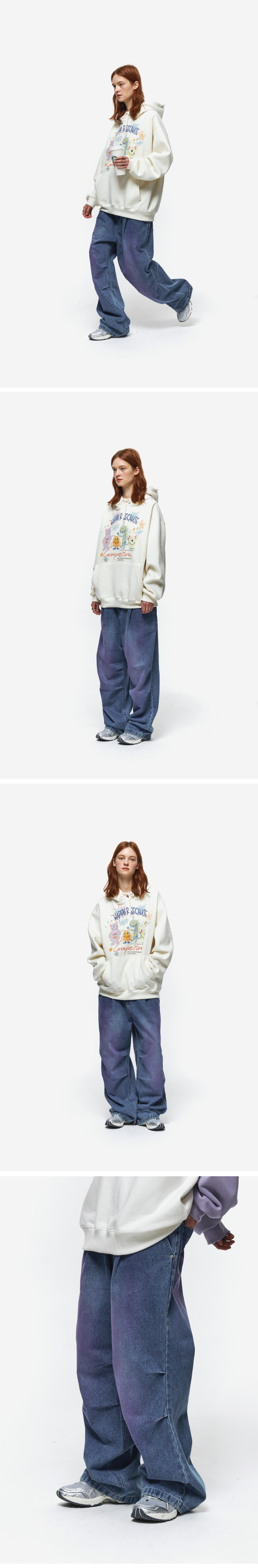 WIDE DENIM PANTS - 3 COLORS INDIGO