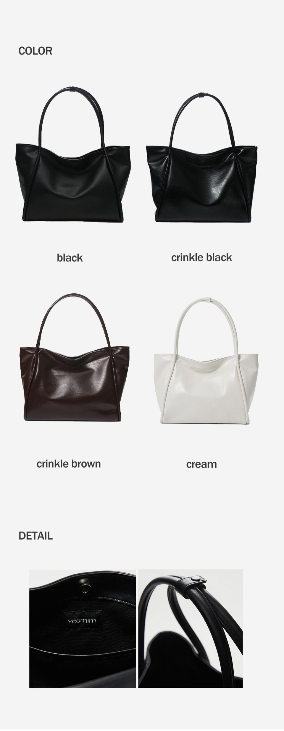 MUSINSA | YEOMIM medium dapper bag (4colors)