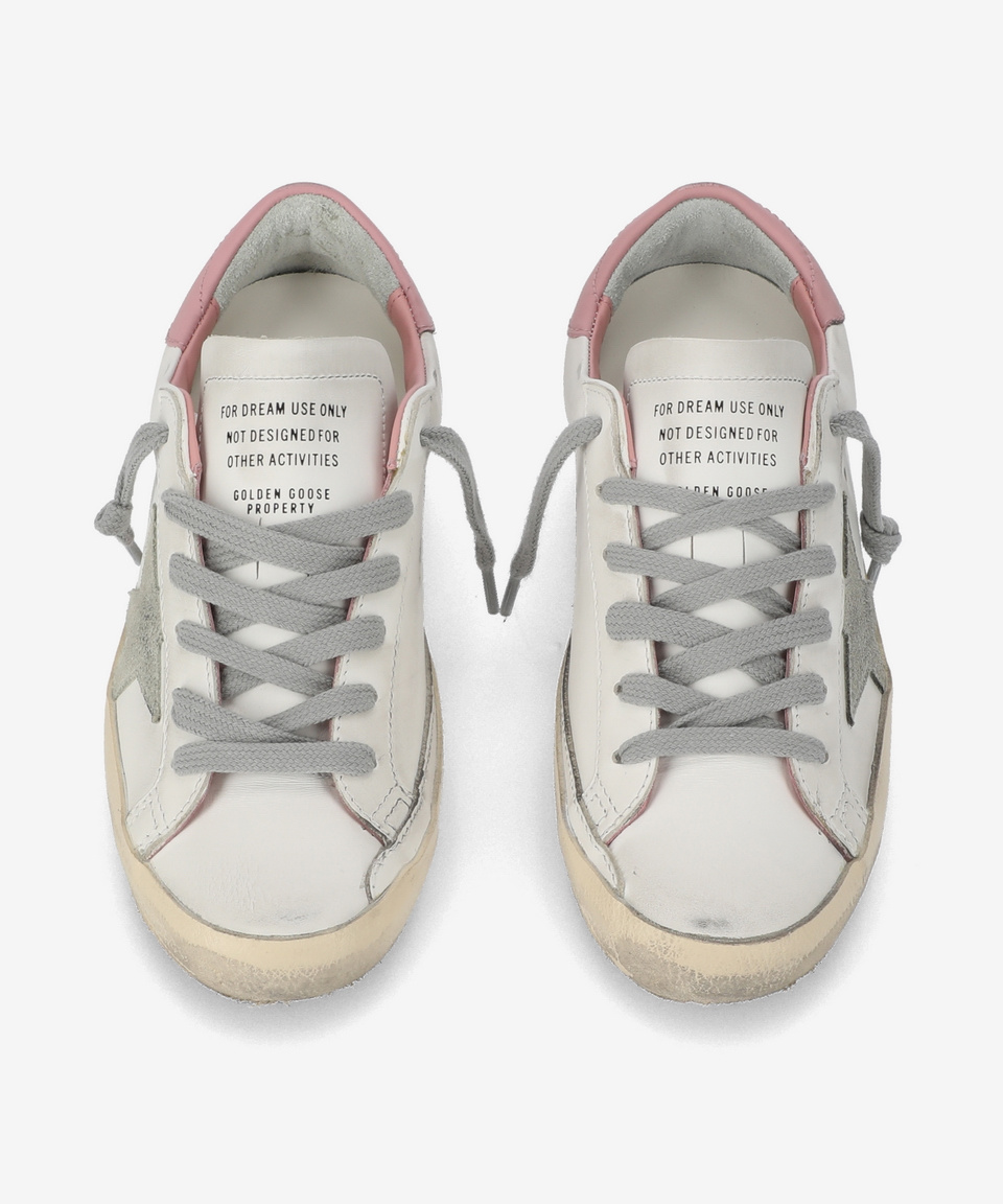★Golden ★ Superstar Pinktab Suede Star Sneakers White Golden Goose Superstar Pink Tab Suede Star Sneakers White