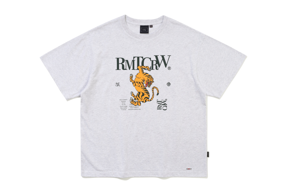 【ROMANTIC CROWN】24SU★ BLAZE REEL TIGER TEE SHIRT BLAZE REEL TIGER TEE SHIRT - ROMANTIC CROWN | 60% - Asian