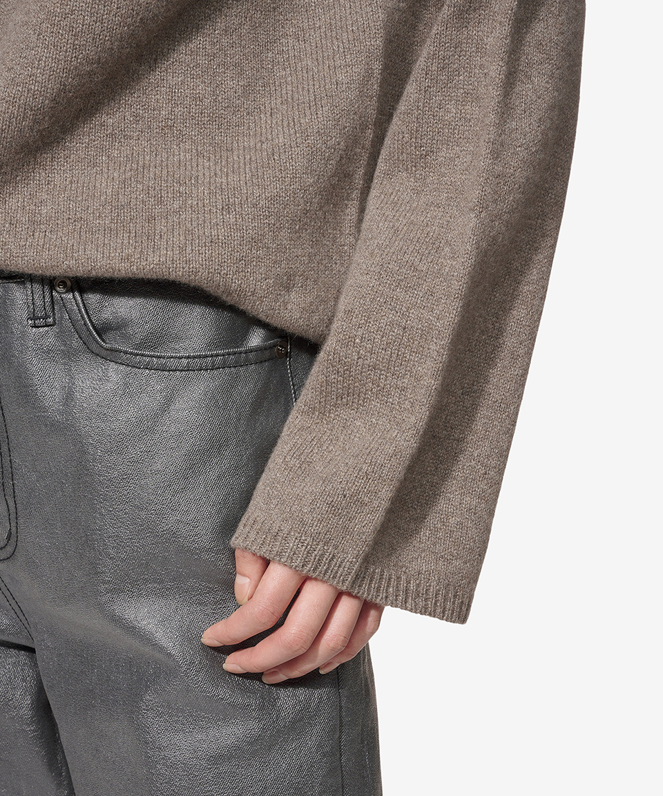 Tシャツ・カットソー S Max Mara Baldo Turtleneck Knit Gray 93660433600002 9366043 MUSINSA | S MAX MARA Baldo Turtleneck Knit - Grey