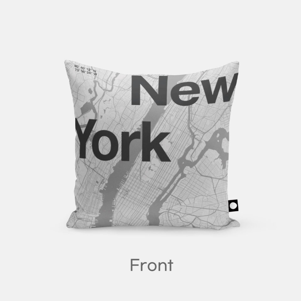뚜누(TOUNOU) 플로렌 보다르트 작가, New York Map 쿠션 - 후기 | 무신사