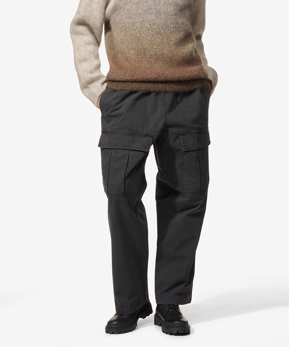 ジャケット Acne Studios Straight waist band cargo pants black BK0560900 MUSINSA | ACNE STUDIOS Straight Waist Band Cargo Pants