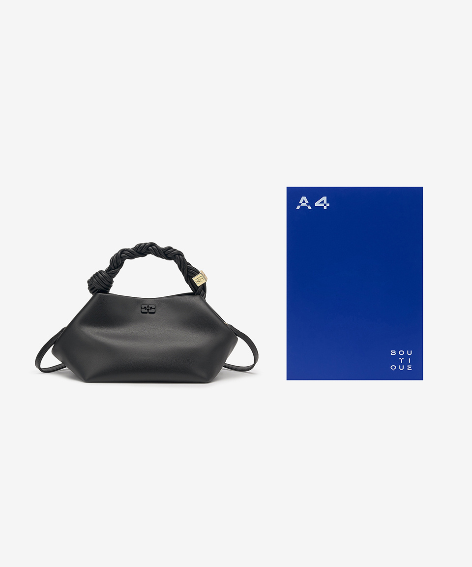 ★Ganni★ Small Gani Boo Tote Bag Black A5241099 A5241099SS2 Black Black Small GANNI Bou Bag | GANNI US