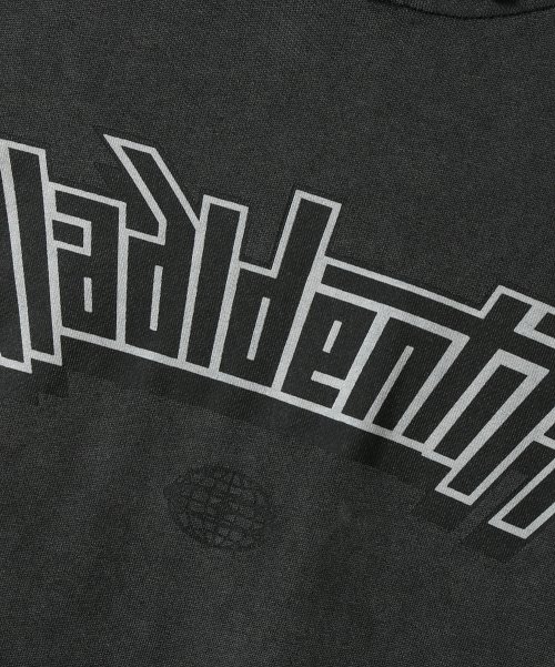 (VLAD) TYPE-B PIGMENT IDENTITY HOODED T-SHIRT_CHACOAL GRAY