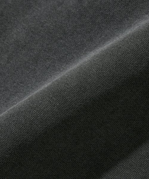 (VLAD) TYPE-B PIGMENT IDENTITY HOODED T-SHIRT_CHACOAL GRAY