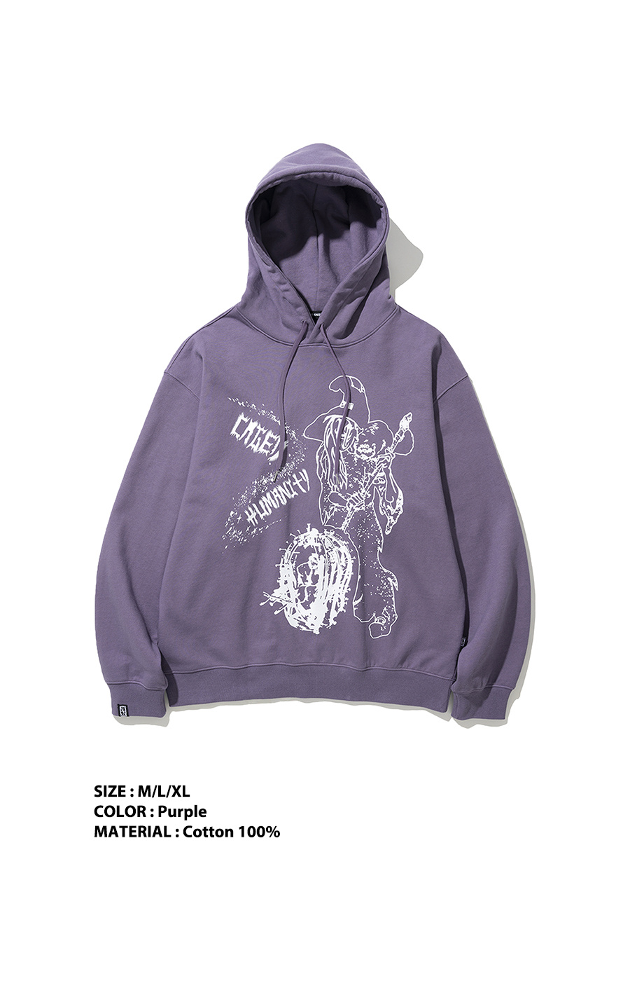 パーカー・フーディ NOT4NERD Caged Humanity Pullover Hood Purple HD080PP MUSINSA | NOT4NERD Caged Humanity Pullover Hood - Purple