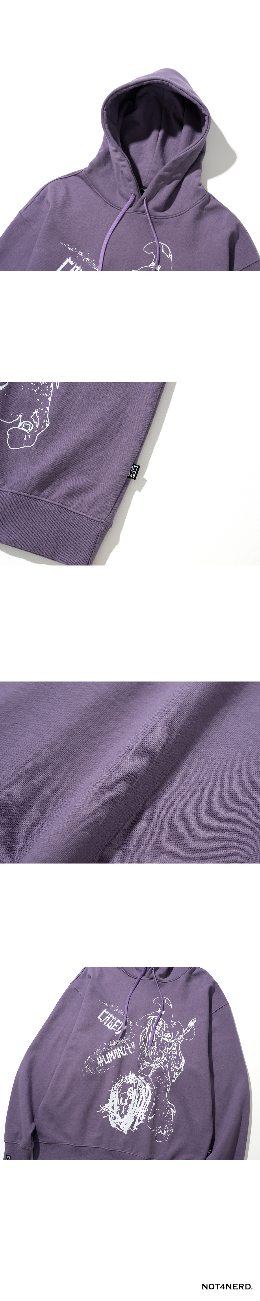 パーカー・フーディ NOT4NERD Caged Humanity Pullover Hood Purple HD080PP MUSINSA | NOT4NERD Caged Humanity Pullover Hood - Purple