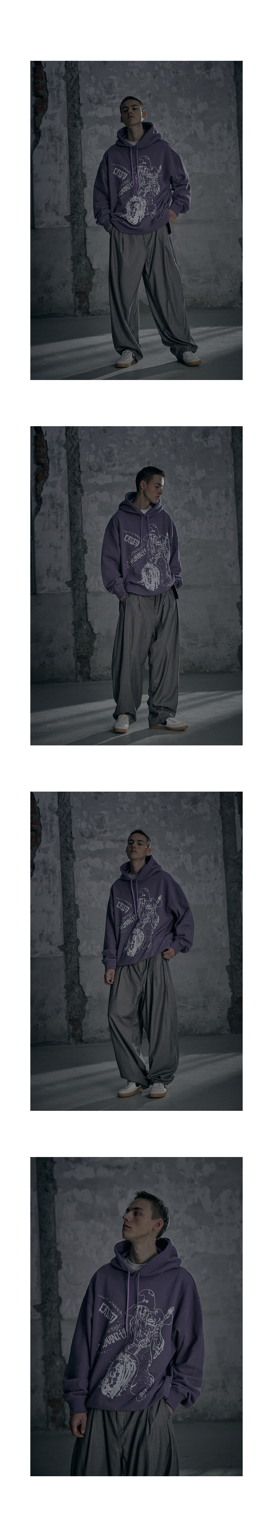 パーカー・フーディ NOT4NERD Caged Humanity Pullover Hood Purple HD080PP MUSINSA | NOT4NERD Caged Humanity Pullover Hood - Purple