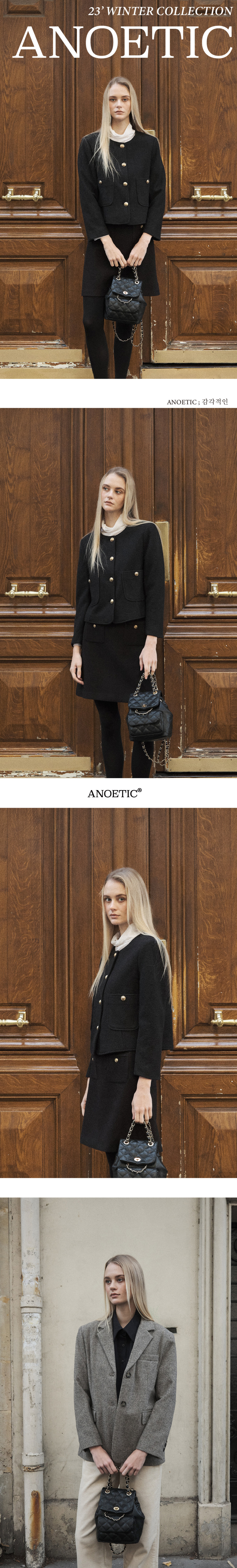 ★ANOETIC★ ANC CLASSIC QUILTING BACKPACK m1037_1121055 MUSINSA | ANOETIC ANC CLASSIC QUILTING BACKPACK