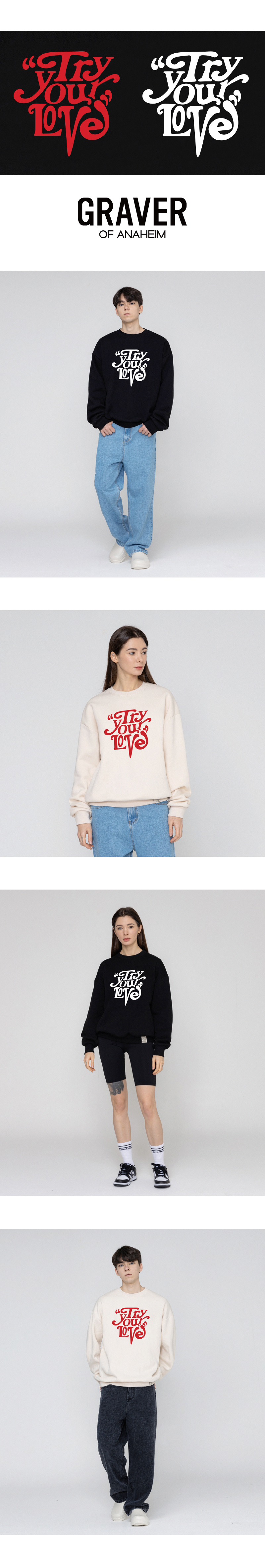 [GRAVER]★TYL BIG LOGO SWEATSHIRT Designer fashion, Seoul-fully created | W Concept