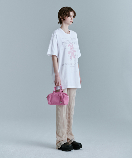 SOFT BOWLING_pink suede