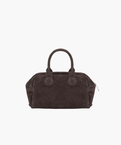 SOFT BOWLING_choco brown suede