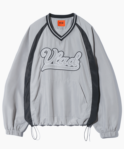 (VLAD) PANEL LOGO ARTWORK PULLOVER_GRAY