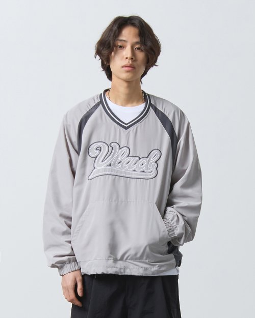 (VLAD) PANEL LOGO ARTWORK PULLOVER_GRAY