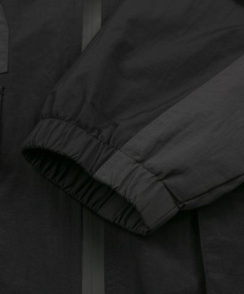 (VLAD) 2WAY AUTHENTIC HOOD WINDBREAKER JACKET_BLACK&CHACOAL GRAY