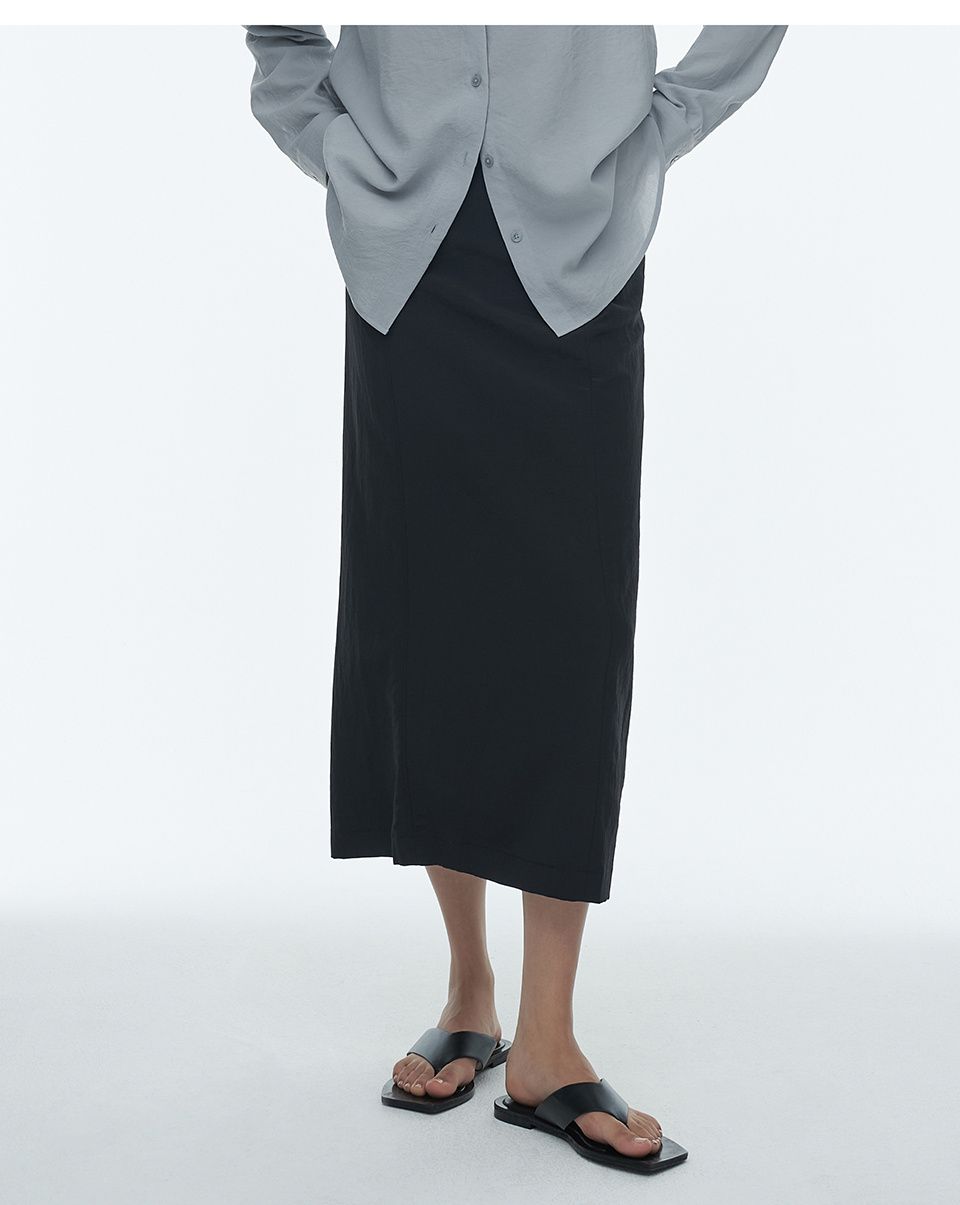 MUSINSA | MUSINSA STANDARD WOMAN Women's Crinkle Long Skirt