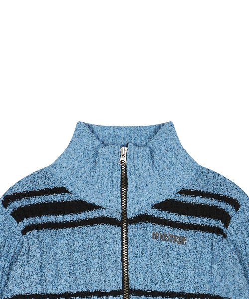SHINING KNIT ZIPUP(BLUE)