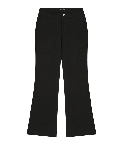 CURVED L PANTS(BLACK)