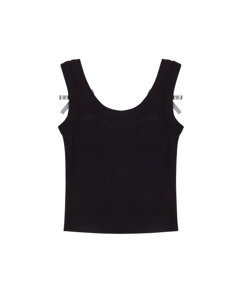 HEART RIBBON TEE (BLACK)