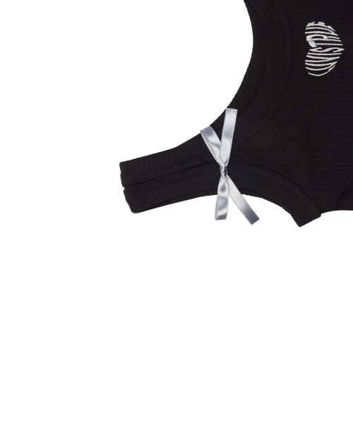 HEART RIBBON TEE (BLACK)