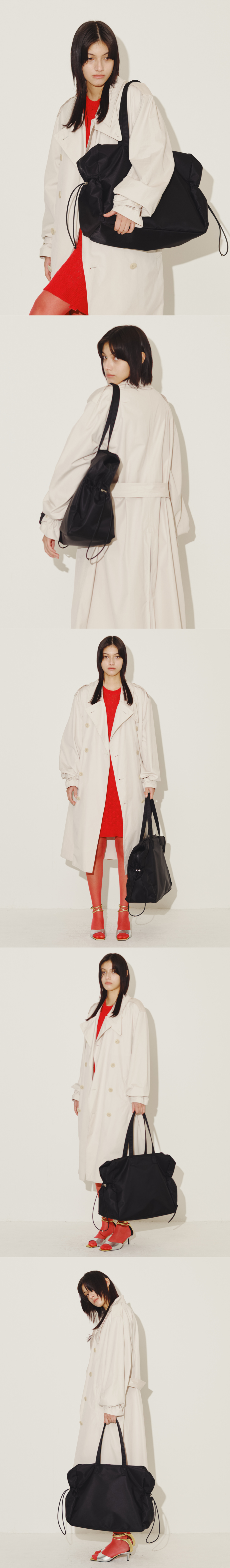 MUSINSA | HAH ARCHIVE Hybrid Tote Shoulder Bag (Black)