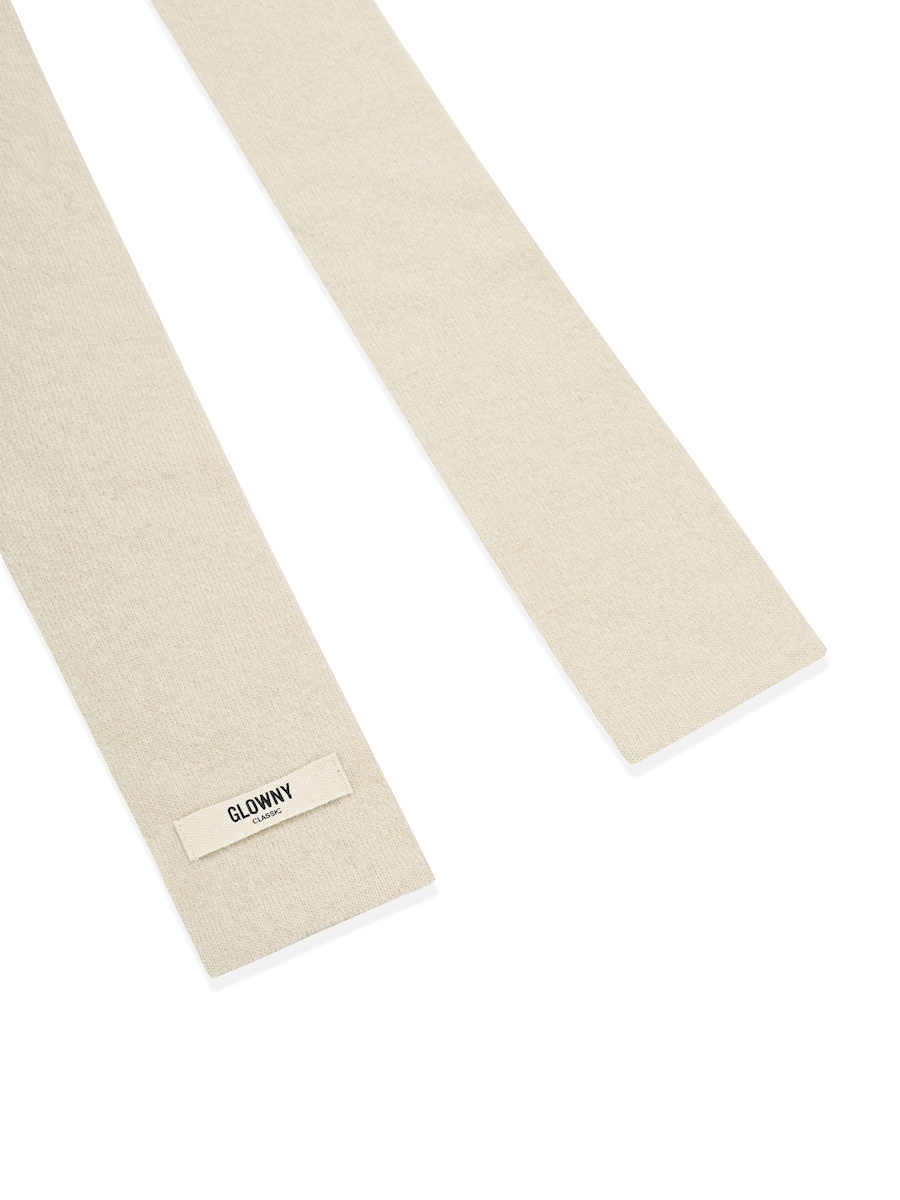 MUSINSA | GLOWNY EVERYDAY G KNIT SCARF (BEIGE)