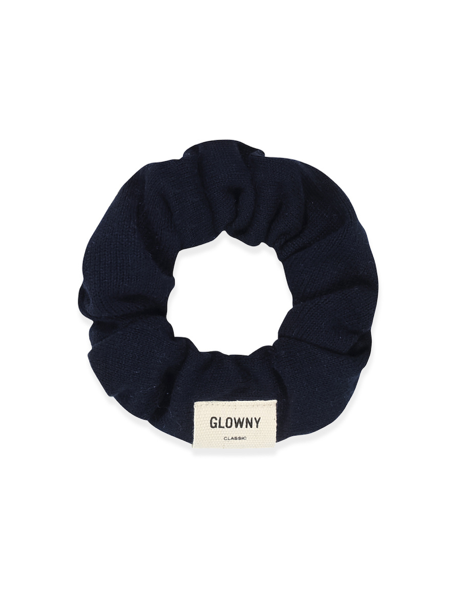 ☆GLOWNY☆ EVERYDAY G KNIT SCRUNCHIE NAVY MUSINSA | GLOWNY EVERYDAY G KNIT SCRUNCHIE (NAVY)