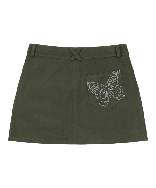[NF] BIKER PINTUCK MINI SKIRT (KHAKI)_F24QD865