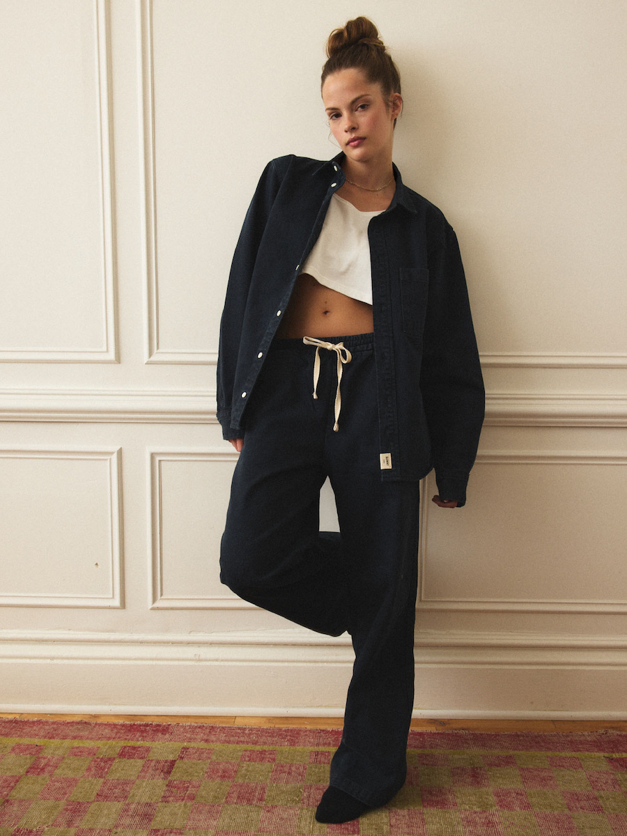 MUSINSA | GLOWNY G CLASSIC COTTON TWILL PANTS (BLACK)