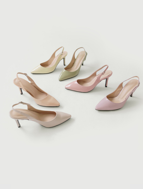 로일즈 에나멜 슬링백 스틸레토힐 (4/6/8cm)