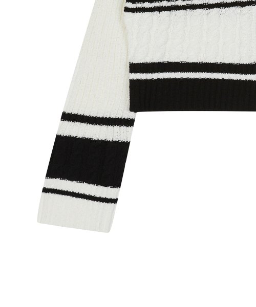 SHINING KNIT ZIPUP(WHITE)