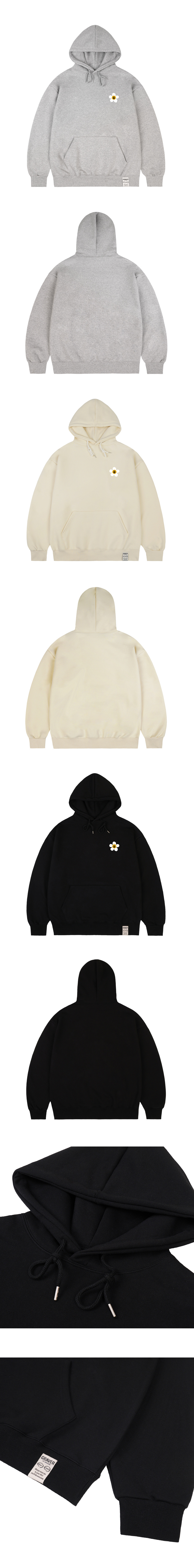 [GRAVER]★TYL SMALL FLOWER DOT SMILE HOODIE UNISEX] Small tape flower dot smile hoodie - GRAVER | 60