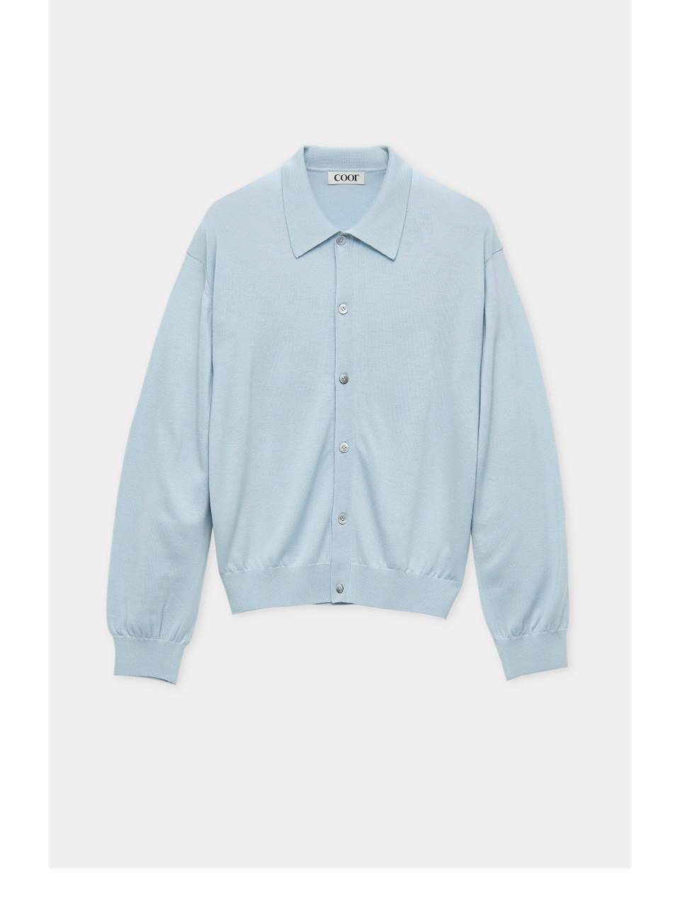 ☆送料・関税込☆INSTANTFUNK★Ms Wool-blend collar cardigan★ MUSINSA | COOR Merino wool polo cardigan (wispy blue)