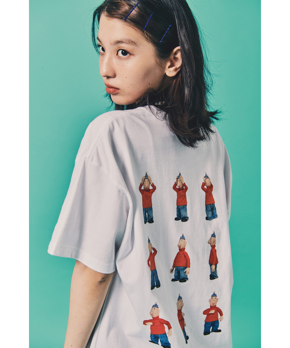 Tシャツ・カットソー LAUGHER PATMAT Motion Pat T-Shirt White PM6 MUSINSA公式 | LAUGHER [PAT&MAT] Motion Matte T-shirt. - White