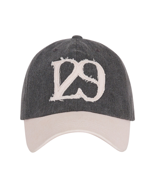 129 Applique Ball Cap Charcoal
