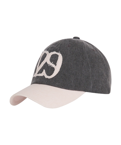 129 Applique Ball Cap Charcoal