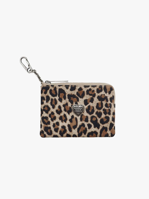 HEART ZIPPER WALLET_SILVER LOGO_suede_5colors
