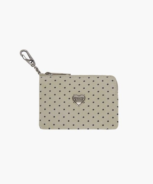 HEART ZIPPER WALLET_SILVER LOGO_suede_5colors