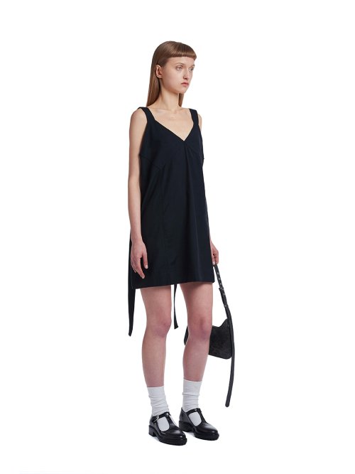 Strap Midi Dress_Black
