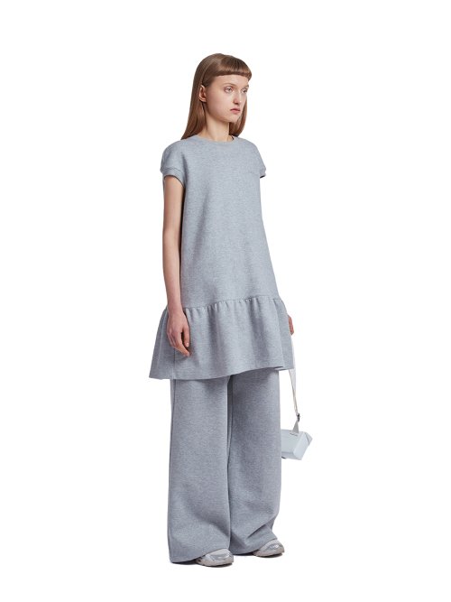 Ruffle Midi Dress_Grey