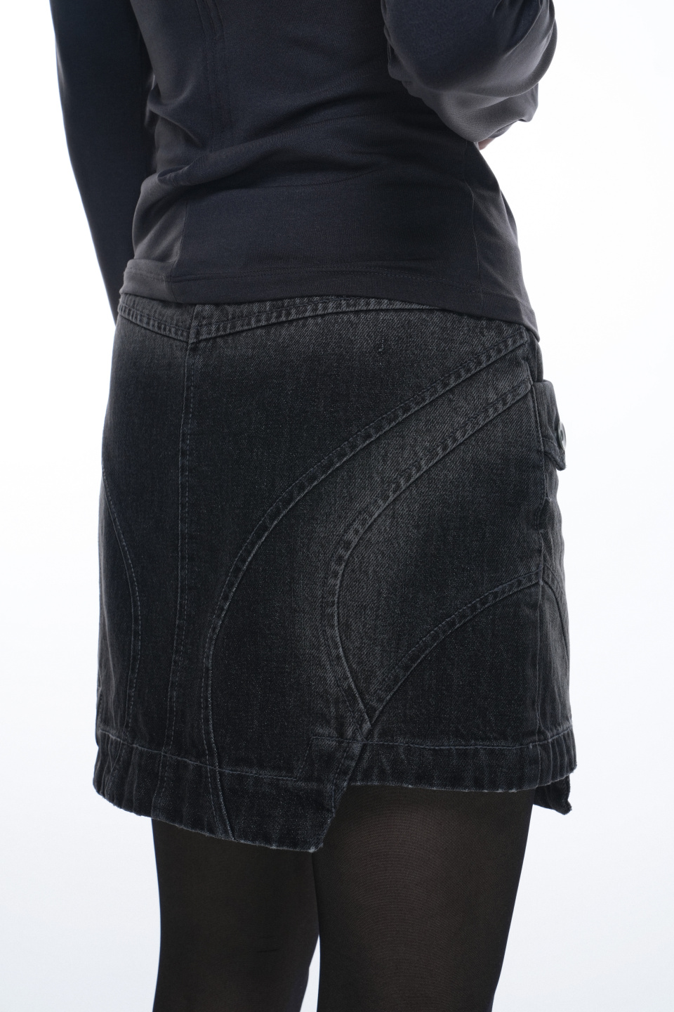 【GRAILZ】SPRAY BIKER SKIRT [BLACK] SPRAY BIKER SKIRT [BLACK] - 감도 깊은 취향 셀렉트샵 29CM