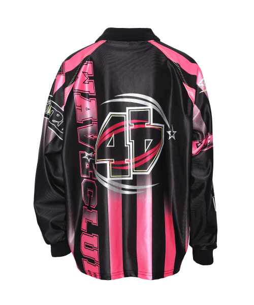 BASEBALL STITCH JERSEY LONG SLEEVE BLACK