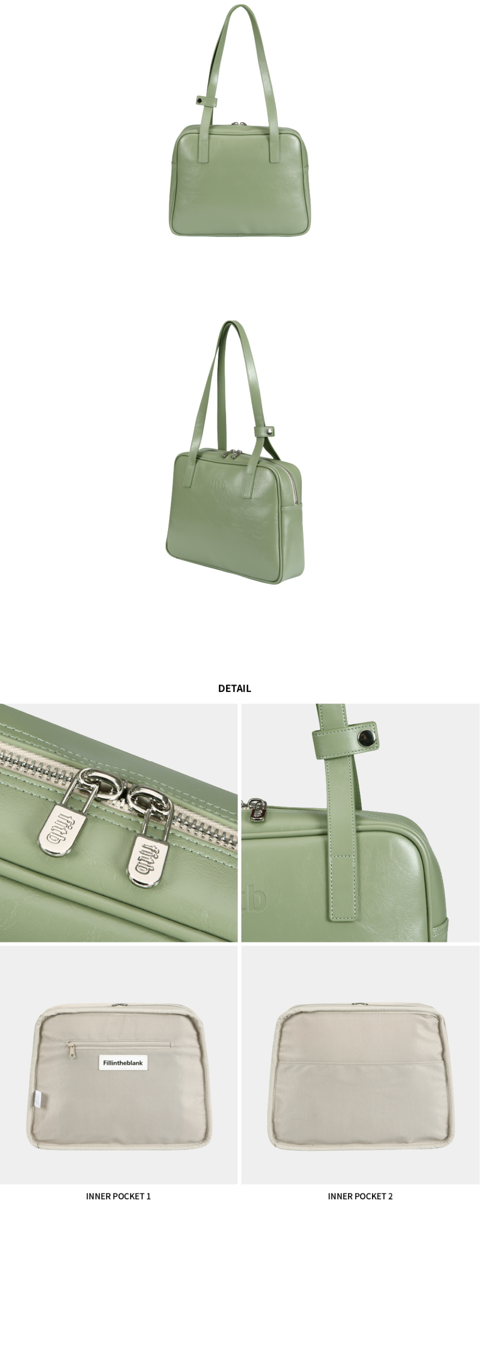 MUSINSA公式 | FILLINTHEBLANK Trapezoid Middle Shoulder Bag