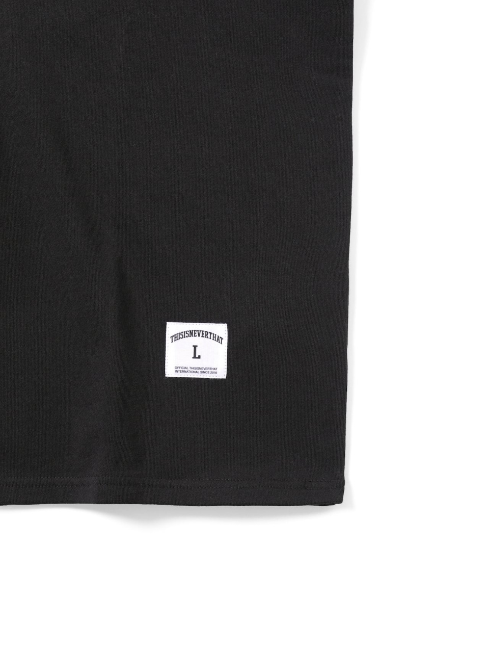 MUSINSA | thisisneverthat Paneled Sports Crewneck Off Black