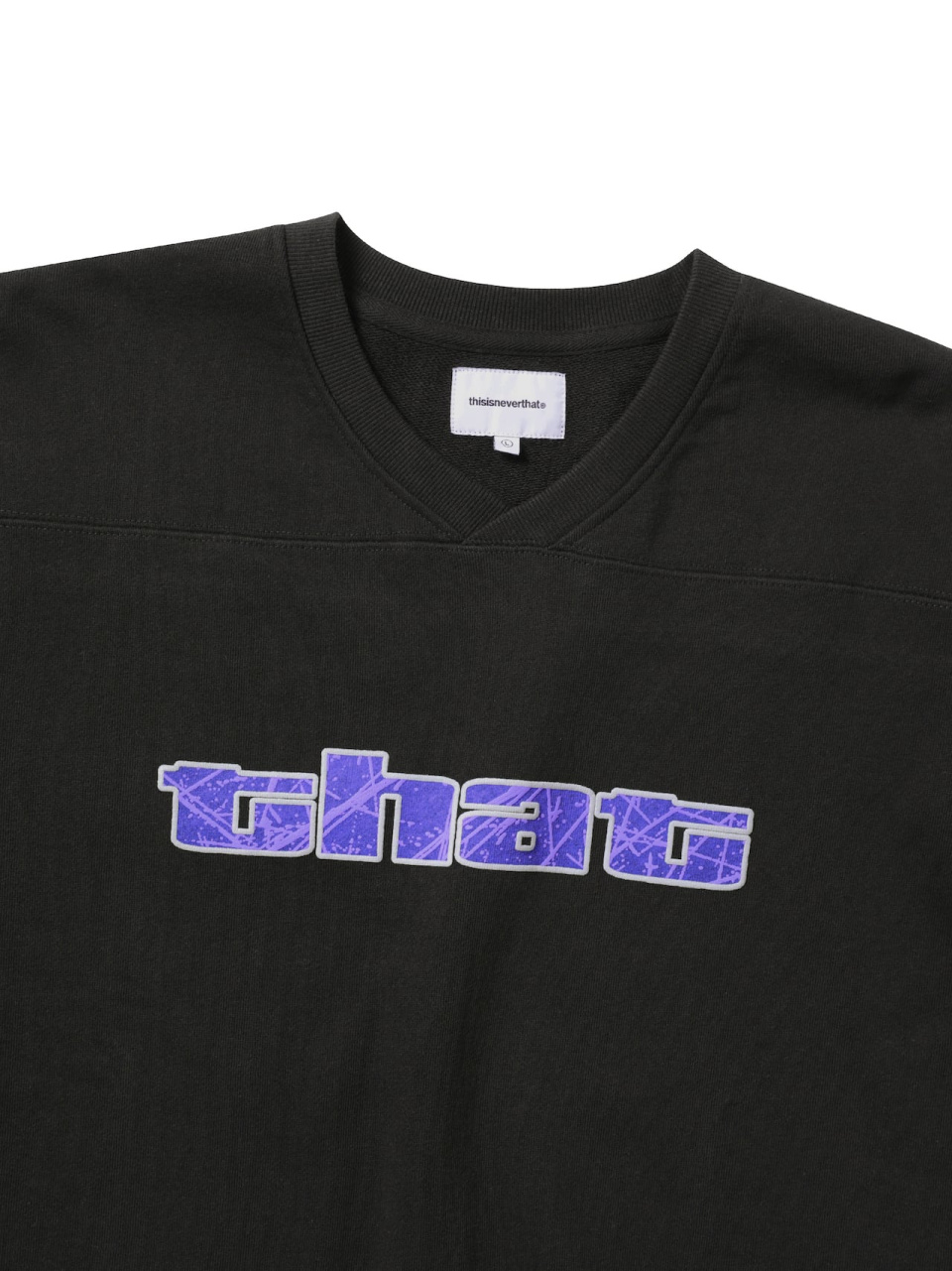 【THISISNEVERTHAT】Paneled Sports Crewneck Off Black MUSINSA | thisisneverthat® Paneled Sports Crewneck Off Black