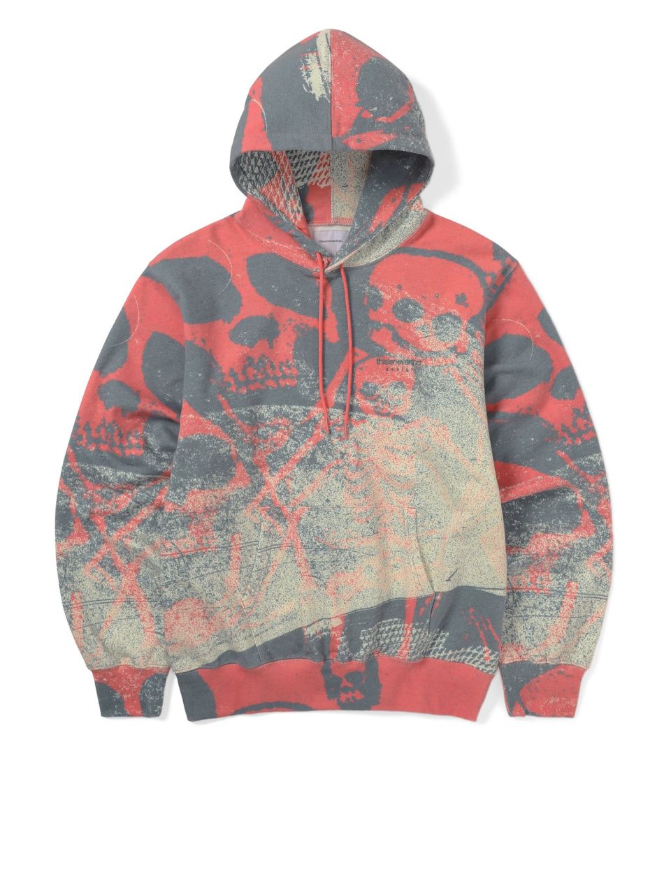MUSINSA公式 | thisisneverthat Skeletons Hoodie Red MUSINSA公式 | thisisneverthat Skeletons Hoodie Red